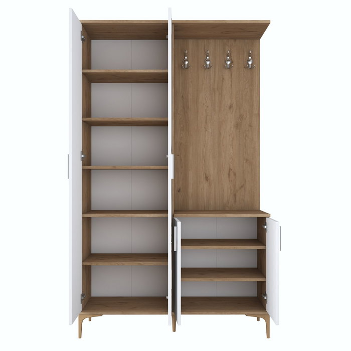 Hanah Home Soporte de Entrada EA147 - 4486 Nogal y Blanco